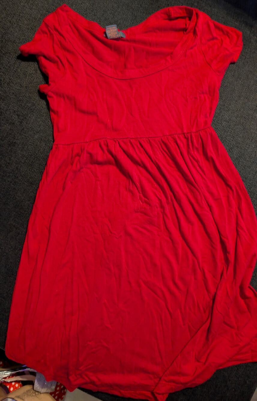 Red Short Sleeve Dress Size Small